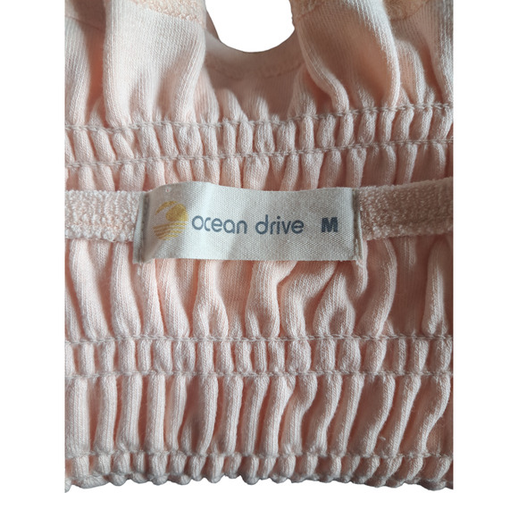 Ocean Drive Blush Pink Terry Cloth Smock Tank - Picture 6 of 7